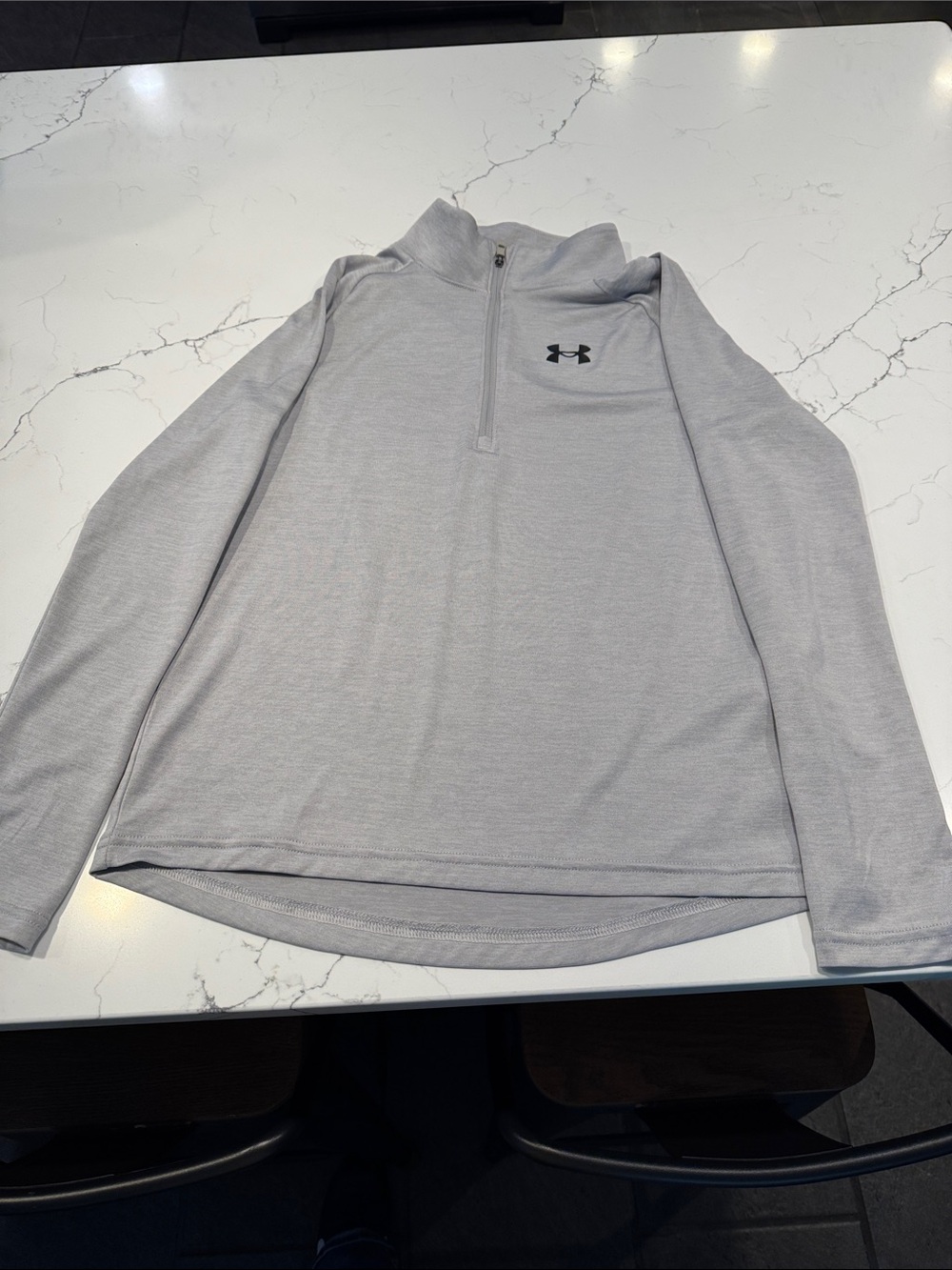 Under Armour Kids Heather Gray 1/4 Zip Pullover